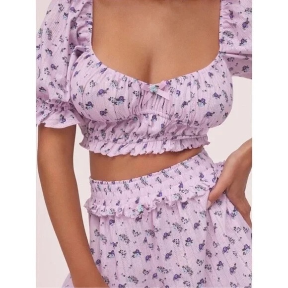 🍋 Floral Pink Shorts fll - Picture 8 of 9